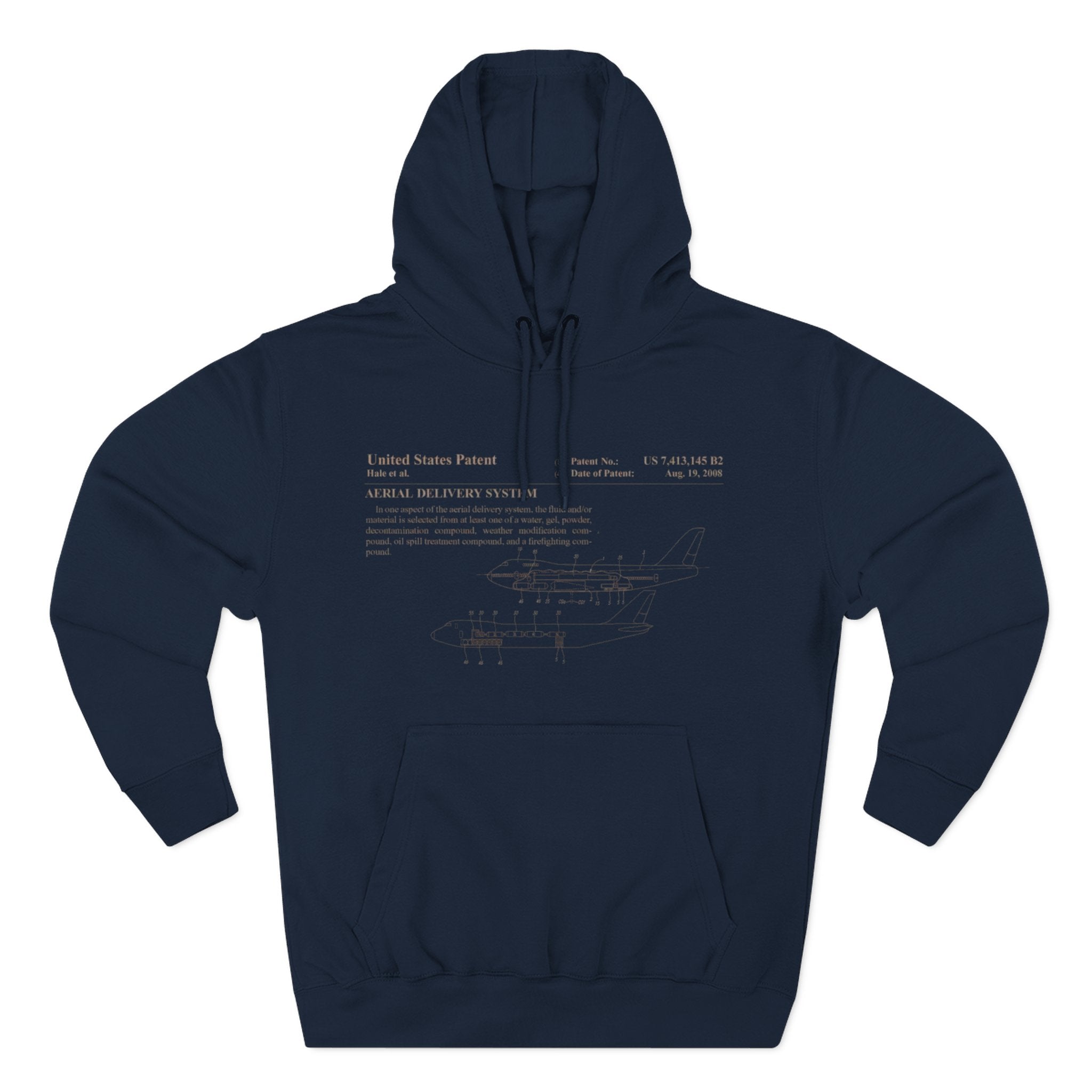 Chemtrail Patent Blueprint Hoodie