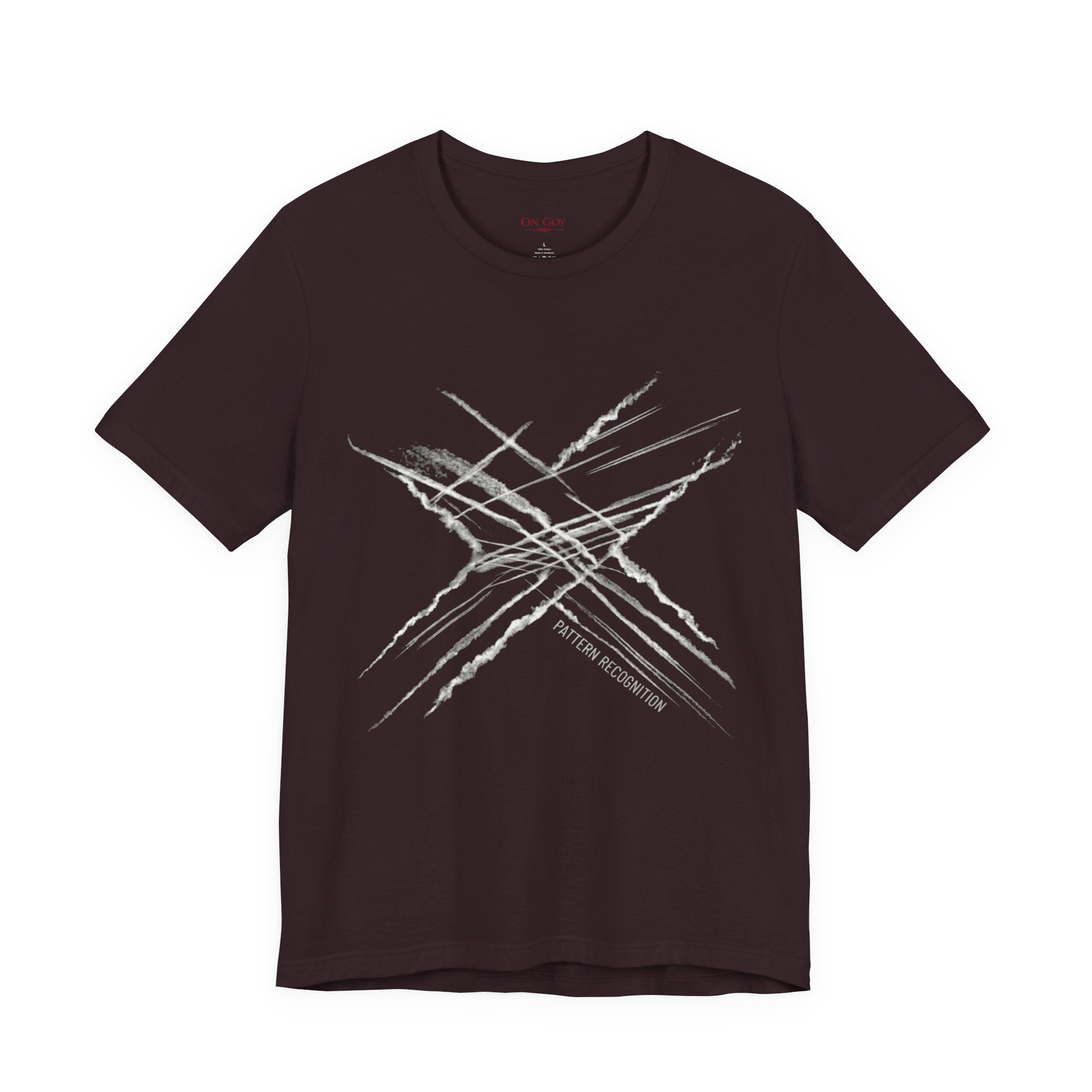 Chemtrail & Pattern Recognition Graphic Shirt — Vintage Grunge Short Sleeve Shirt