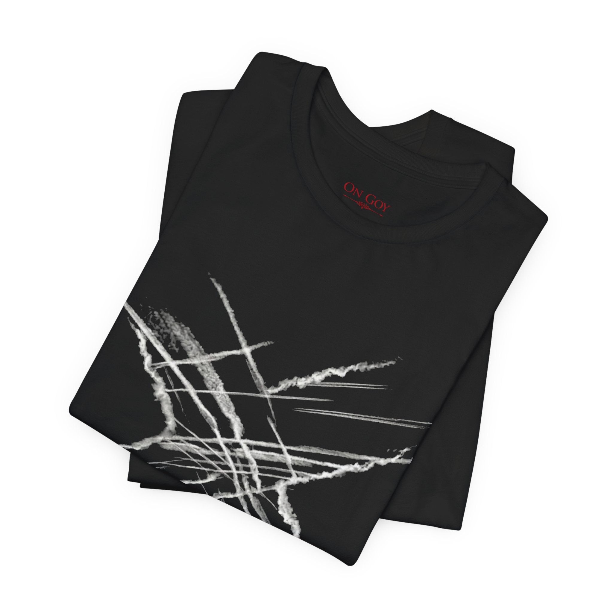 Chemtrail & Pattern Recognition Graphic Shirt — Vintage Grunge Short Sleeve Shirt