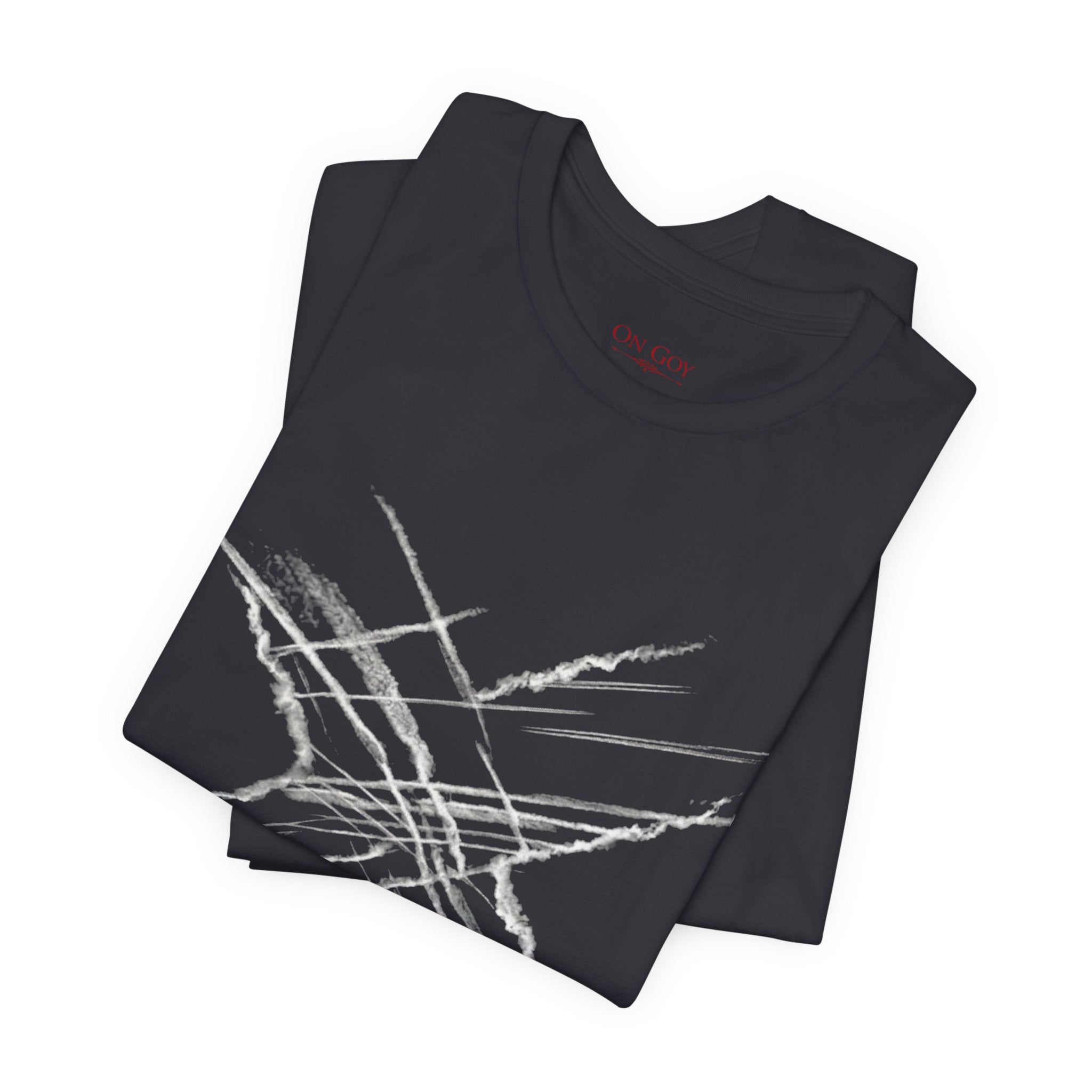 Chemtrail & Pattern Recognition Graphic Shirt — Vintage Grunge Short Sleeve Shirt