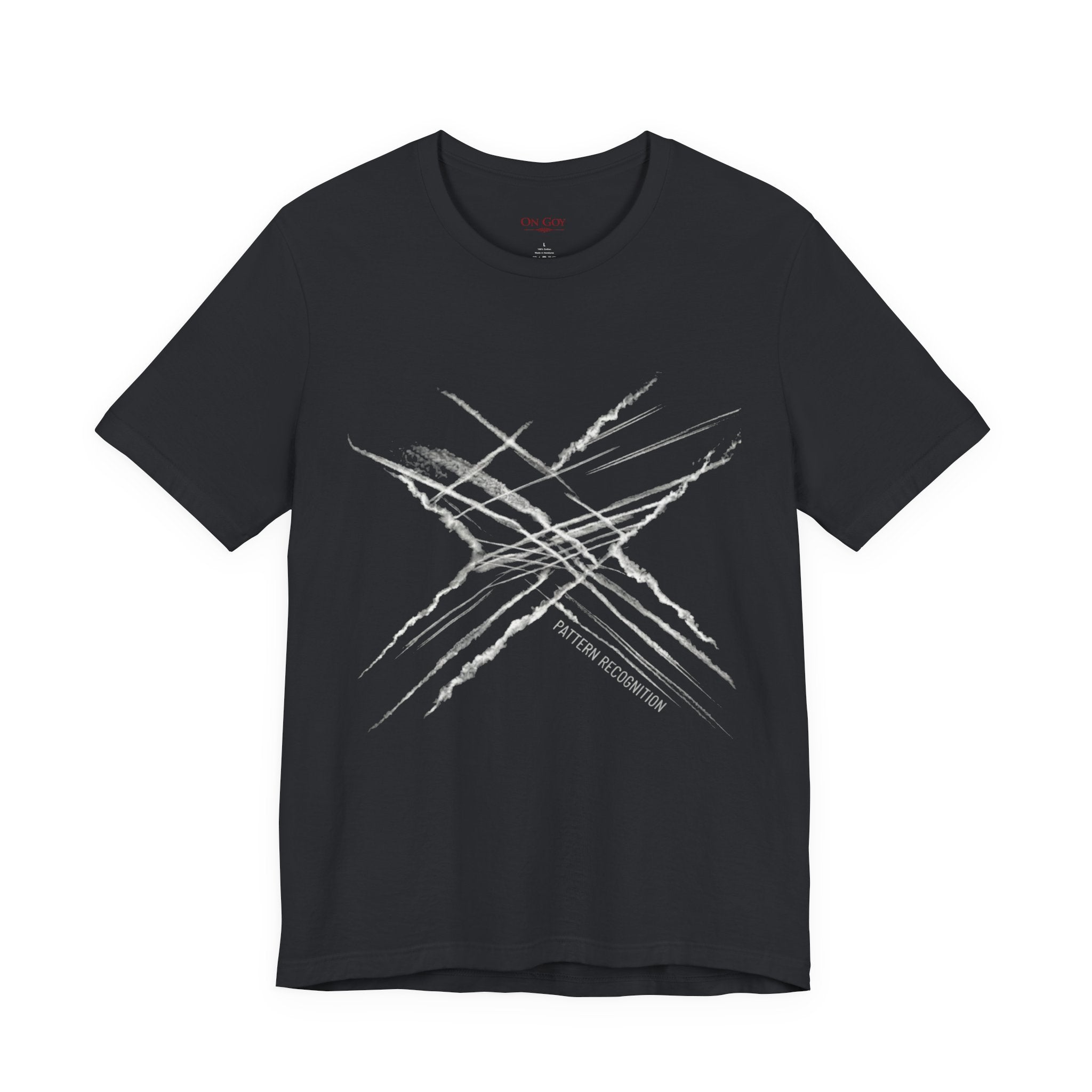 Chemtrail & Pattern Recognition Graphic Shirt — Vintage Grunge Short Sleeve Shirt
