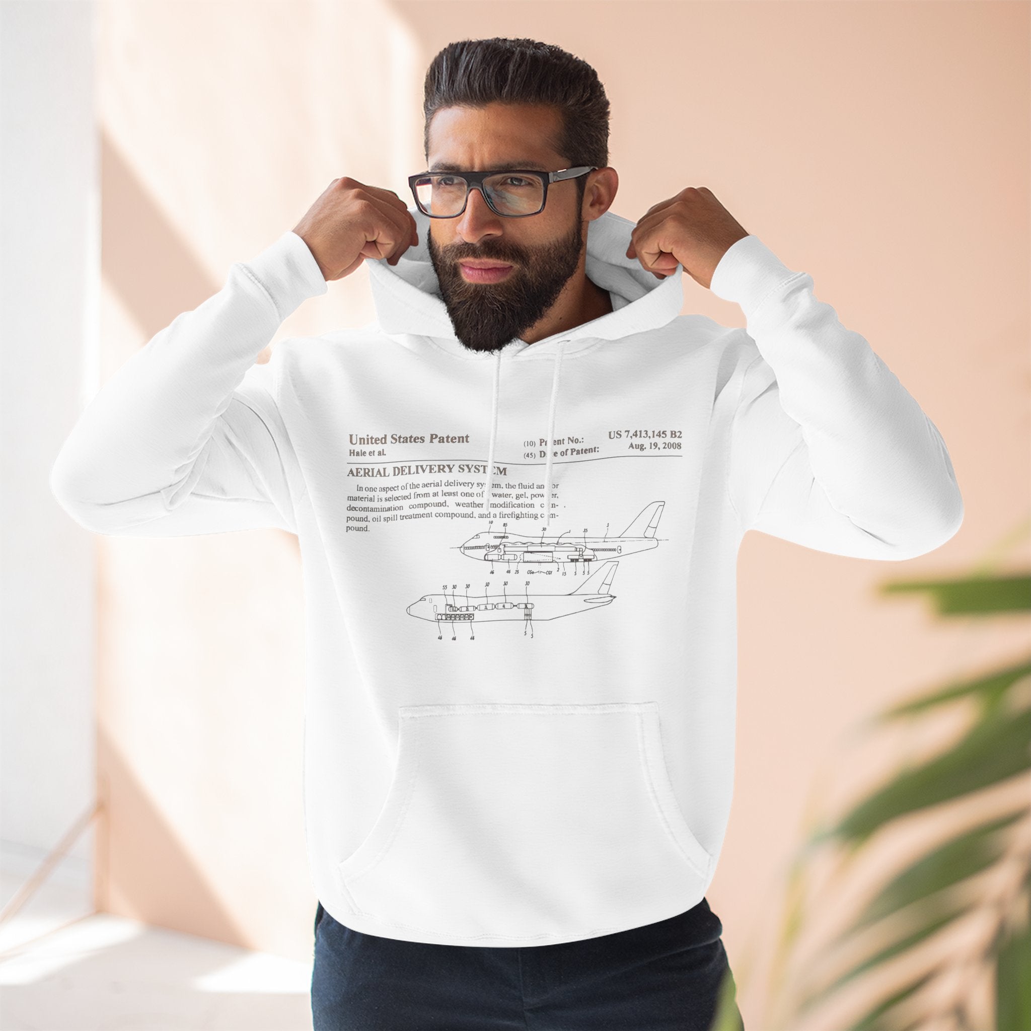 Chemtrail Patent Blueprint Hoodie