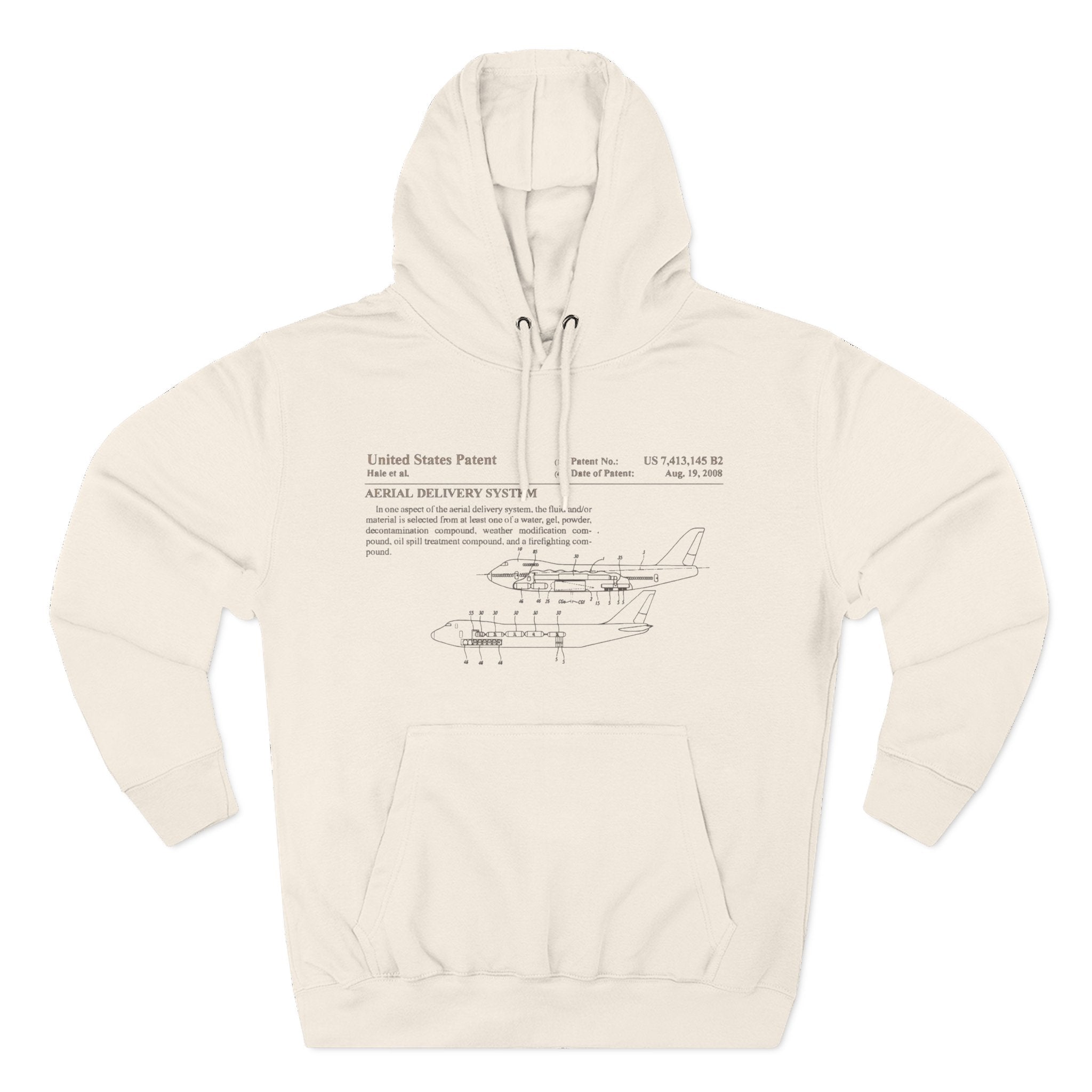 Chemtrail Patent Blueprint Hoodie