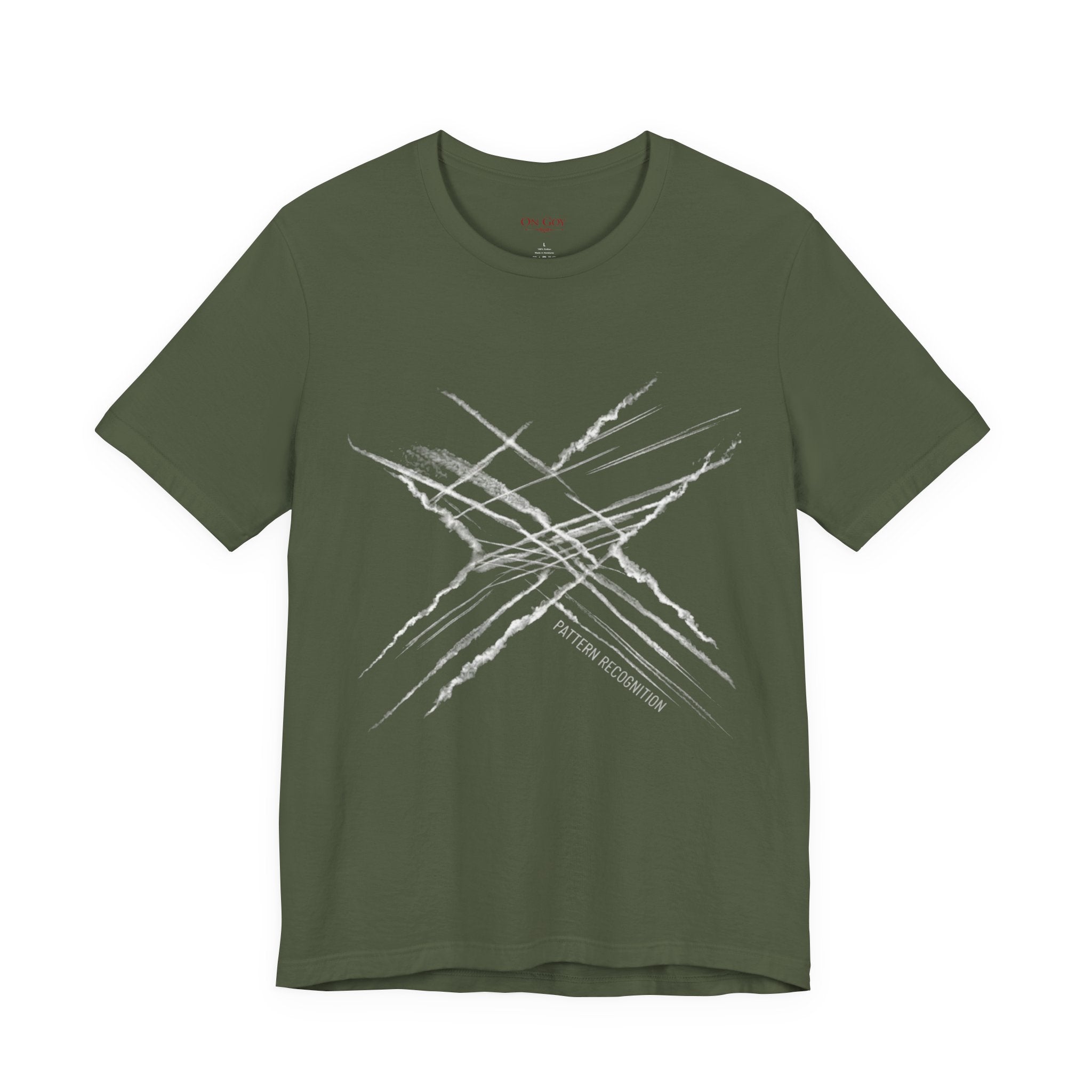 Chemtrail & Pattern Recognition Graphic Shirt — Vintage Grunge Short Sleeve Shirt