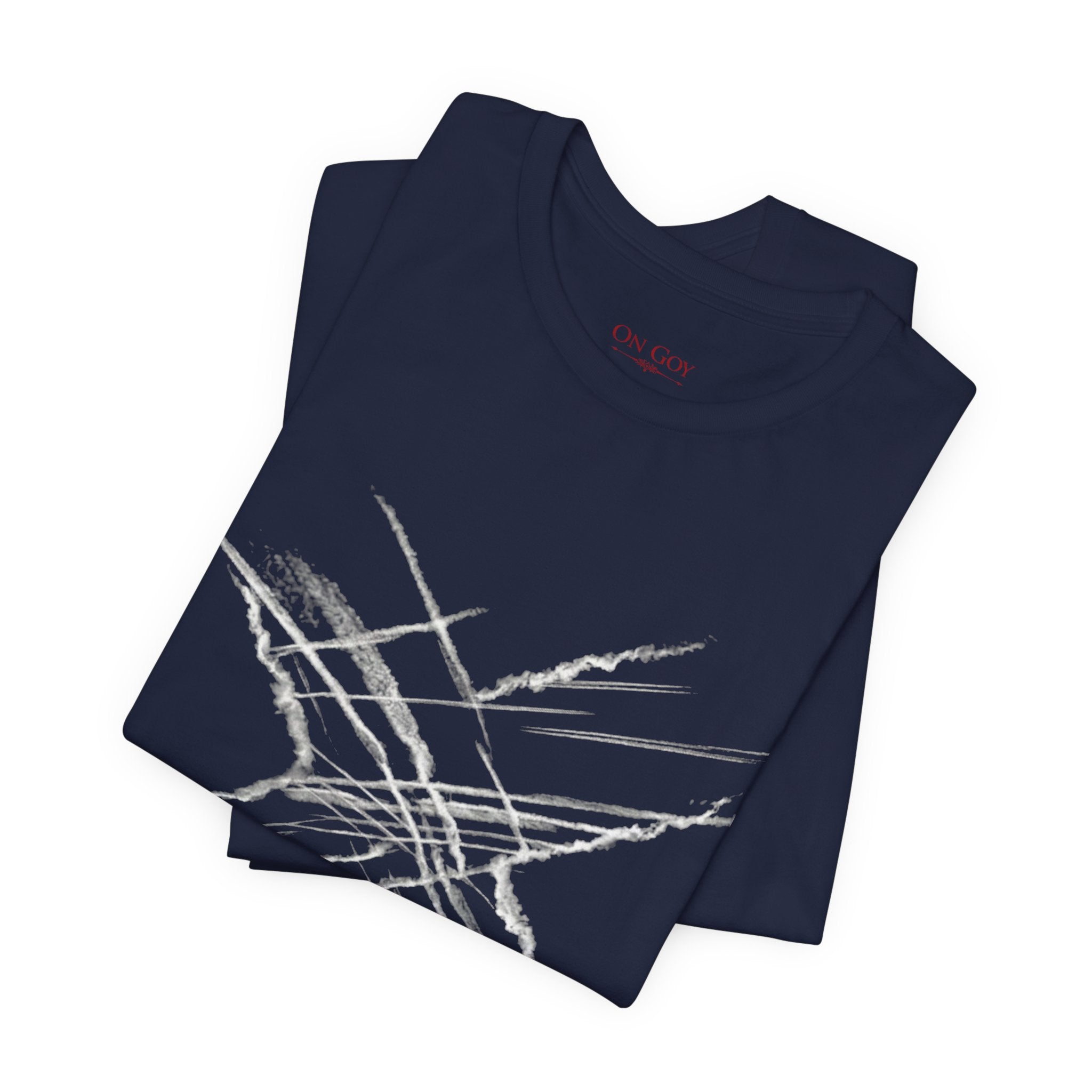 Chemtrail & Pattern Recognition Graphic Shirt — Vintage Grunge Short Sleeve Shirt