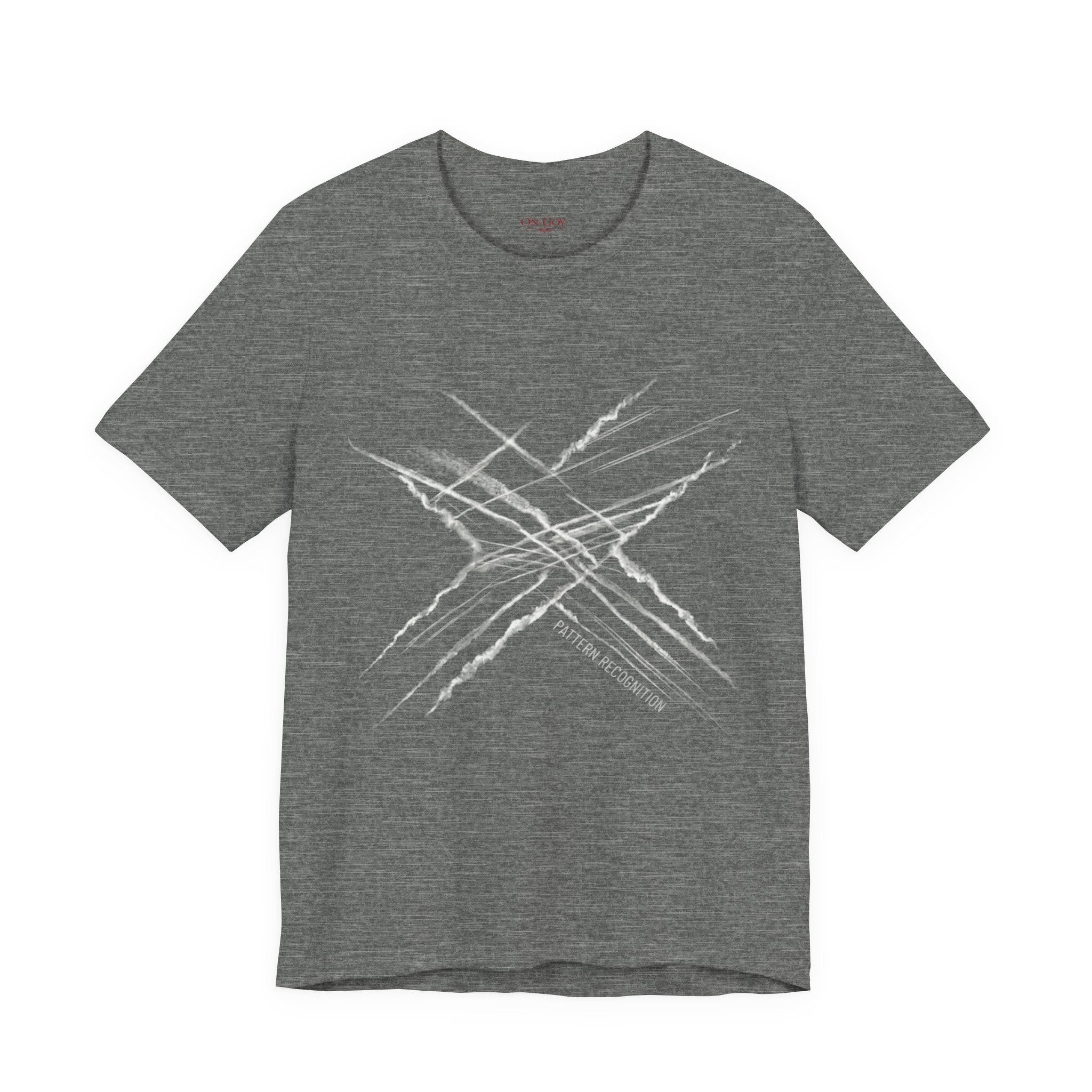 Chemtrail & Pattern Recognition Graphic Shirt — Vintage Grunge Short Sleeve Shirt