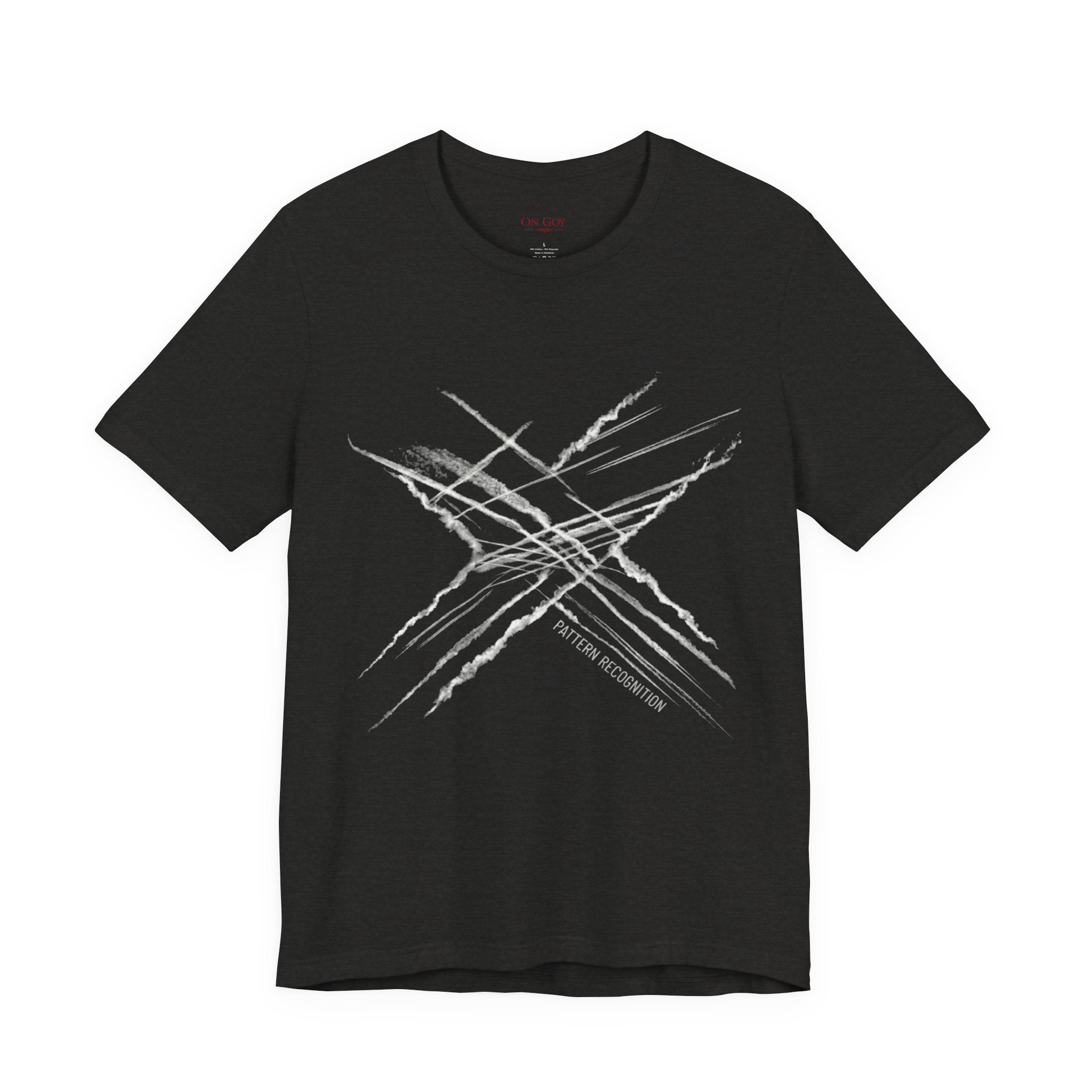 Chemtrail & Pattern Recognition Graphic Shirt — Vintage Grunge Short Sleeve Shirt