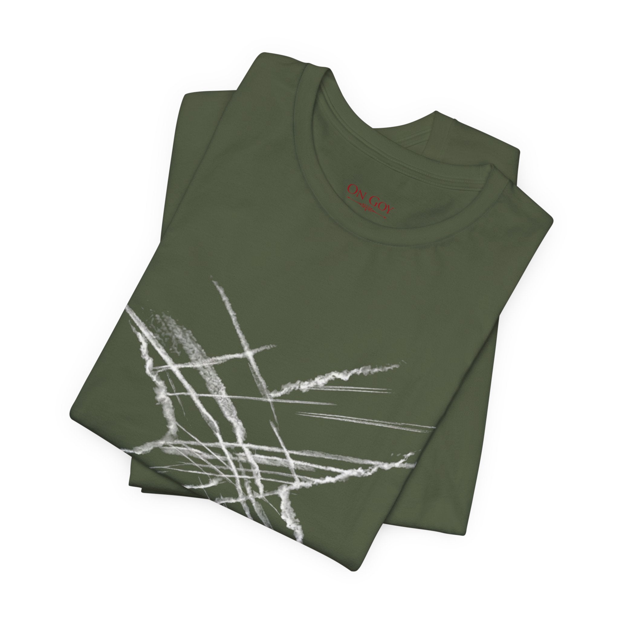 Chemtrail & Pattern Recognition Graphic Shirt — Vintage Grunge Short Sleeve Shirt