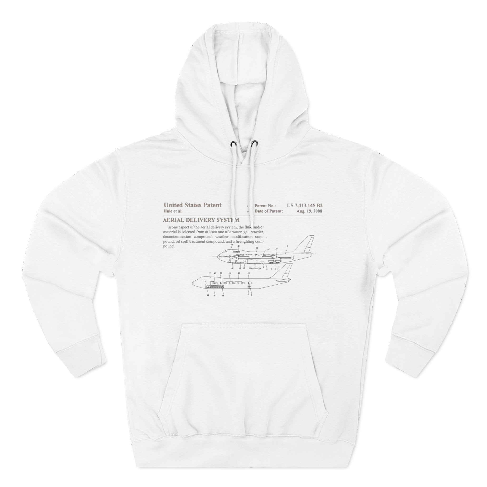 Chemtrail Patent Blueprint Hoodie