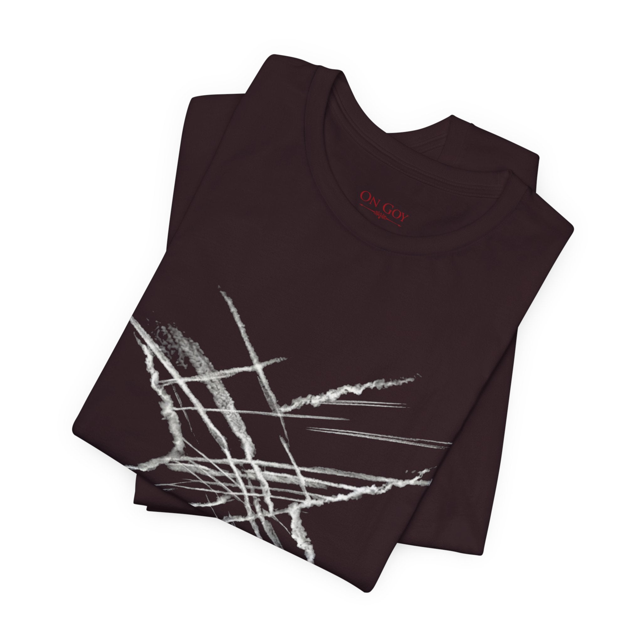 Chemtrail & Pattern Recognition Graphic Shirt — Vintage Grunge Short Sleeve Shirt