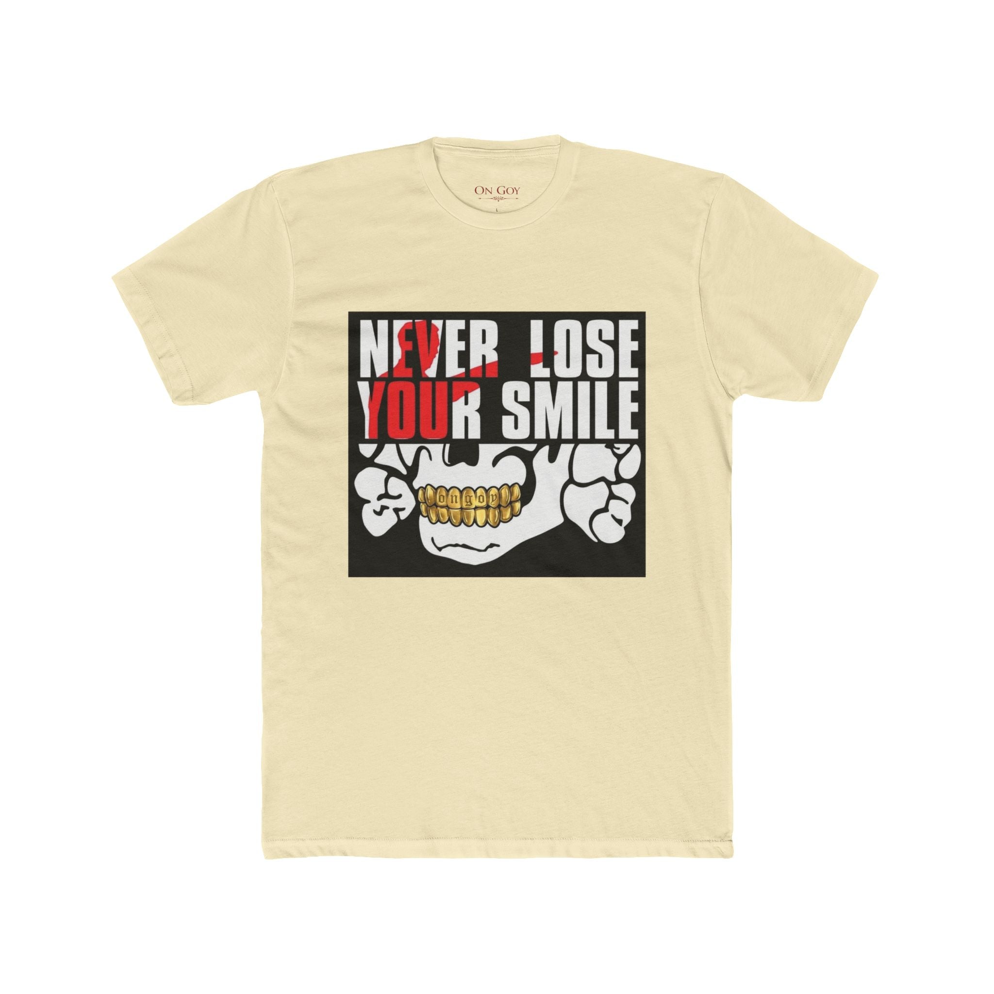 Never Lose Your Smile Skull Tee | Gold Grill OG Teeth Graphic Shirt