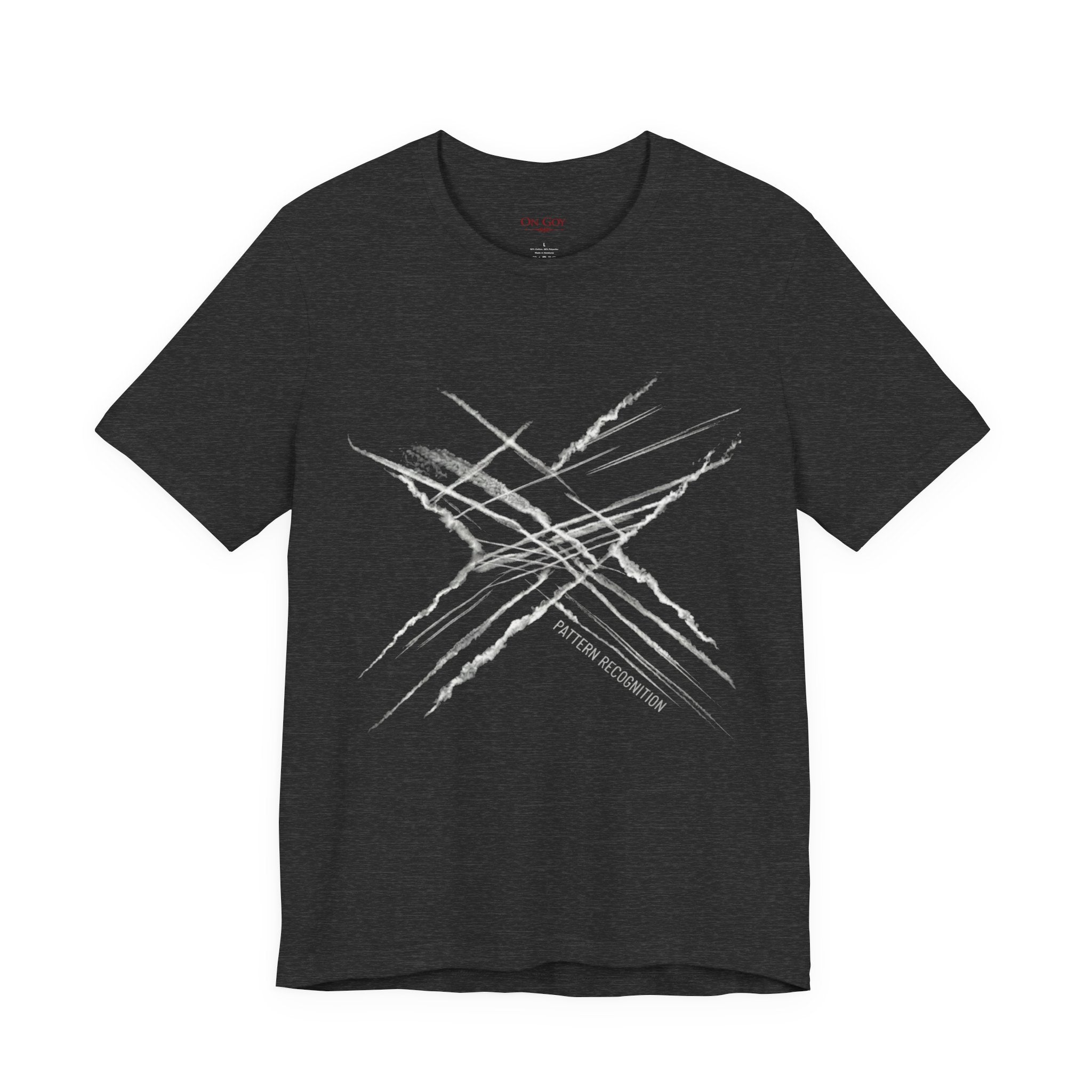 Chemtrail & Pattern Recognition Graphic Shirt — Vintage Grunge Short Sleeve Shirt