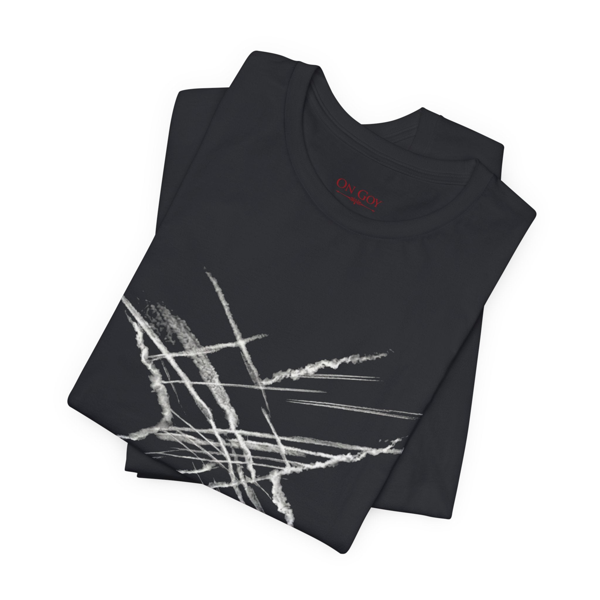 Chemtrail & Pattern Recognition Graphic Shirt — Vintage Grunge Short Sleeve Shirt
