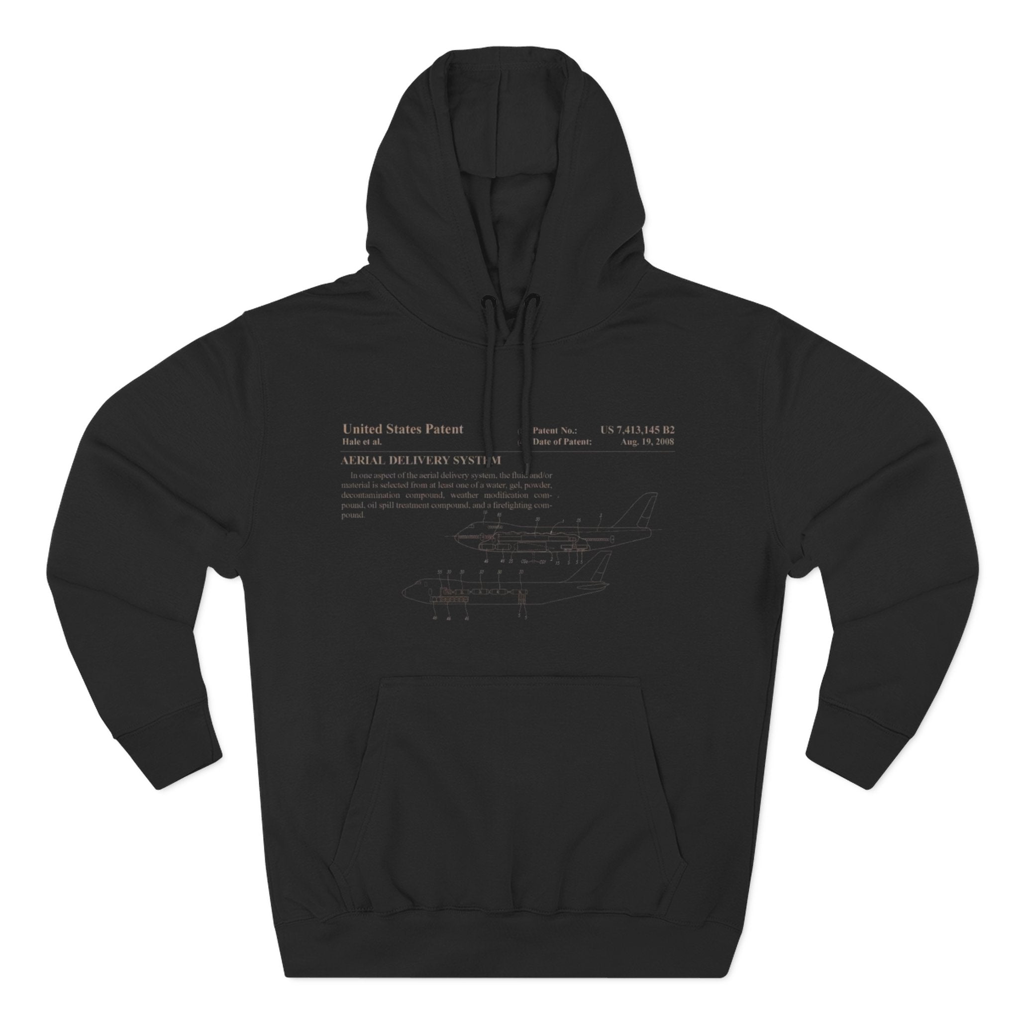 Chemtrail Patent Blueprint Hoodie