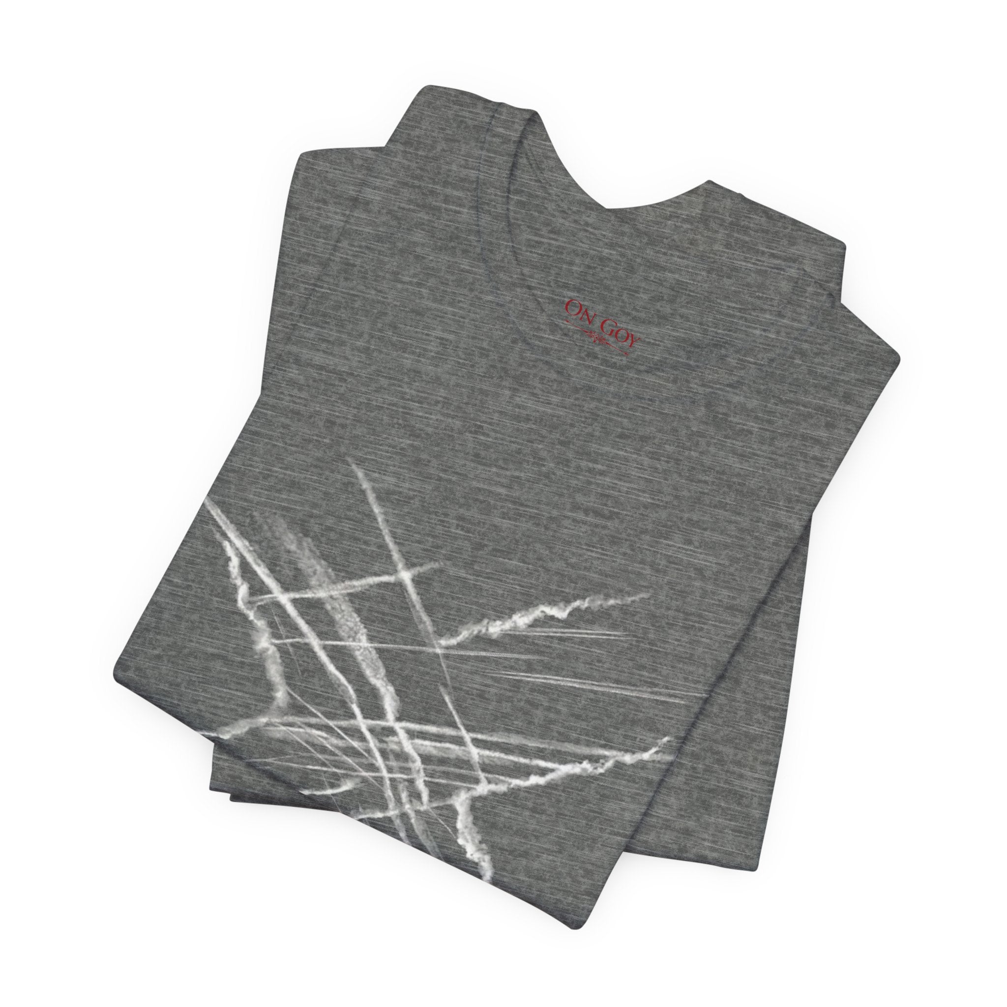Chemtrail & Pattern Recognition Graphic Shirt — Vintage Grunge Short Sleeve Shirt