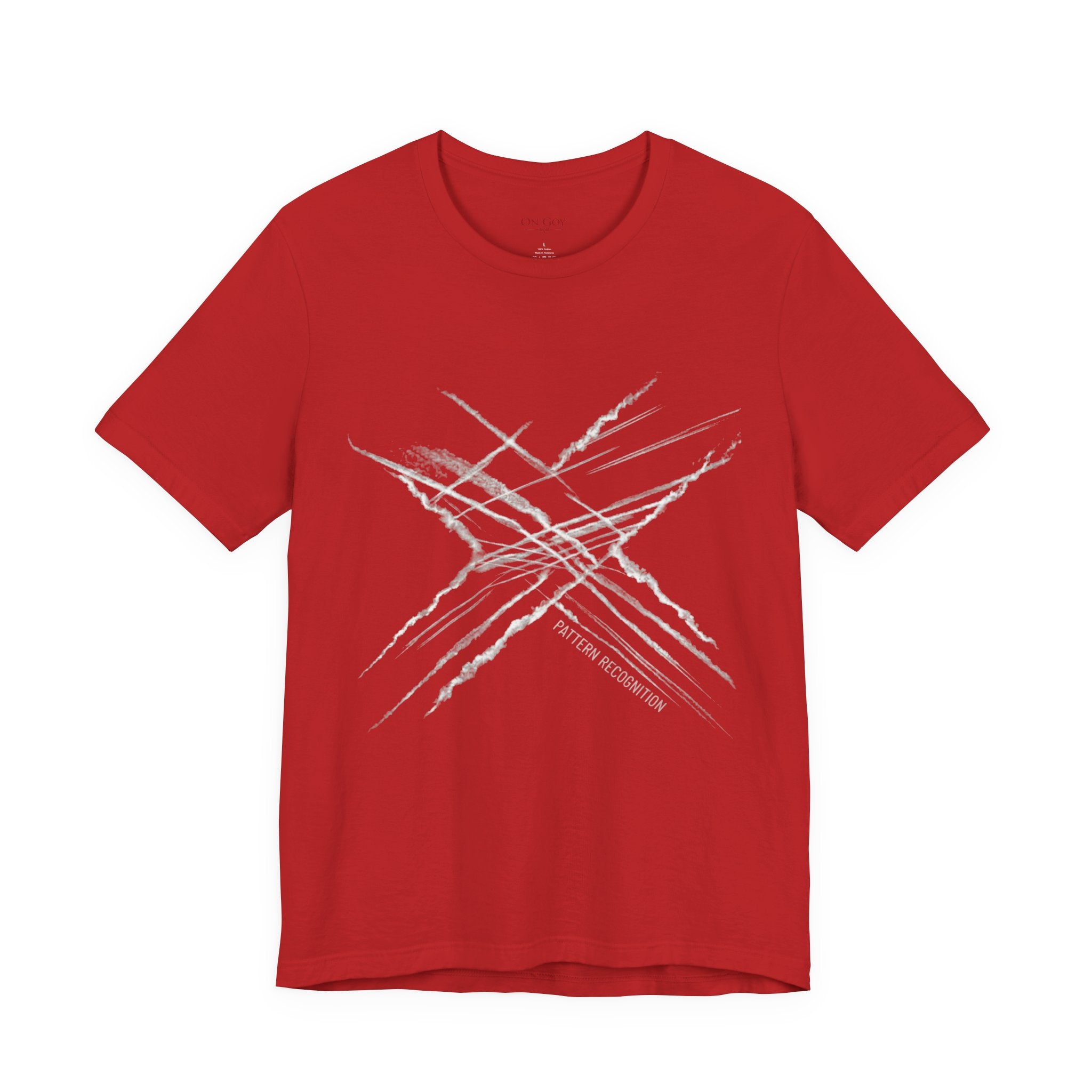 Chemtrail & Pattern Recognition Graphic Shirt — Vintage Grunge Short Sleeve Shirt