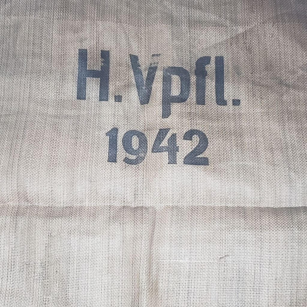 WWII German Reproduction H.Vpfl 1942 Burlap Sack | Extra Large 48" x 30" | Military Decor & Storage