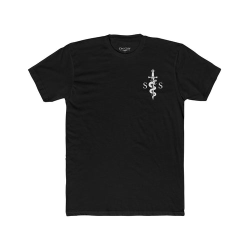 Graphic Tee- "In Goy We Trust" Gothic Cross Back Print